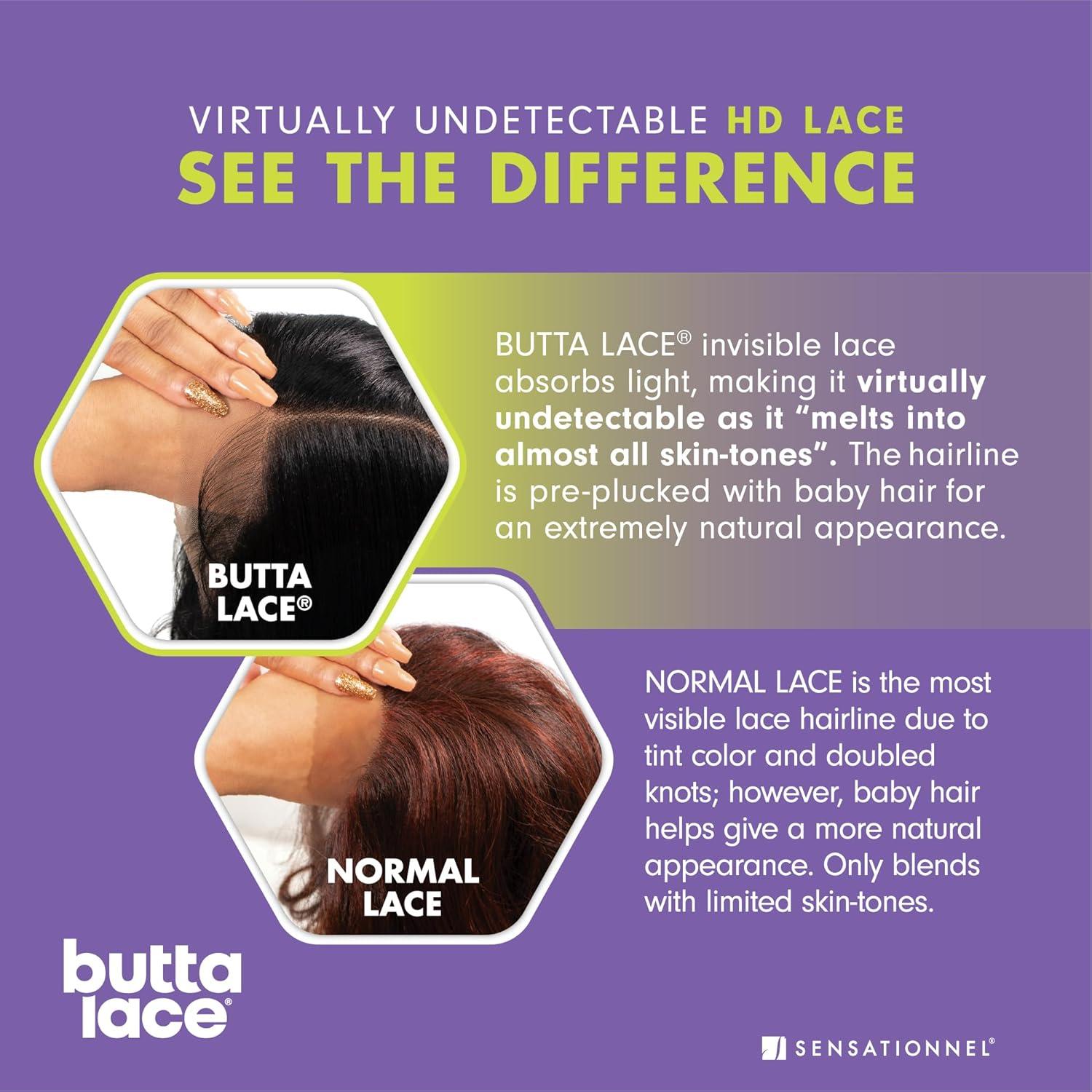 imageSensationnel Butta Lace Wigs Boho Crush Extra Wide 5 Inch Deep Parting Synthetic Preplucked Hairline Glueless Lacefront 1 JETBLACKBALAYAGECARAMEL