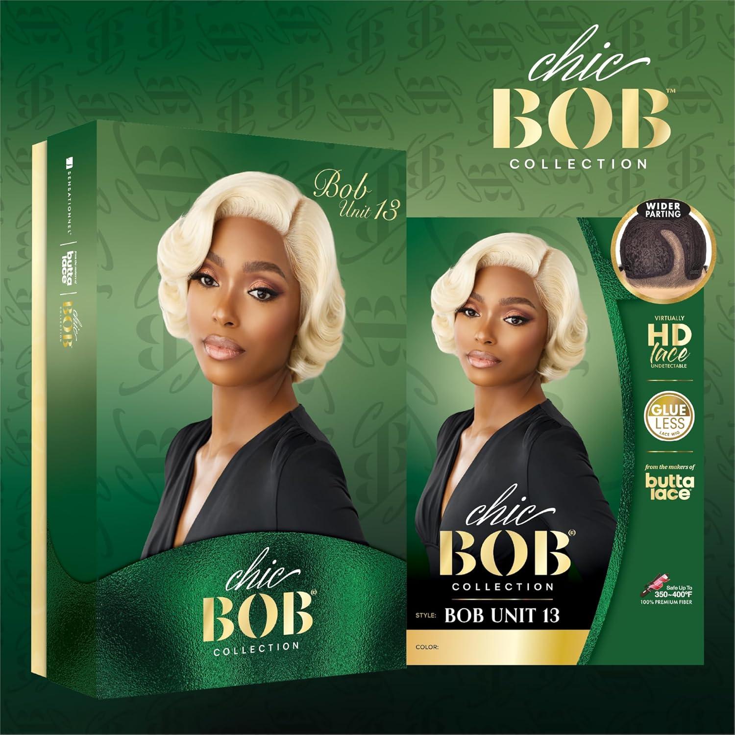 imageSensationnel Chicbob Lace Frontwig Bob Unit 13 Face Framing Glueless Wig Wide 5 Inch Deep Part Synthetic Preplucked Hairline 1 JETBLACKCOLORFLIPMOCHACCINO