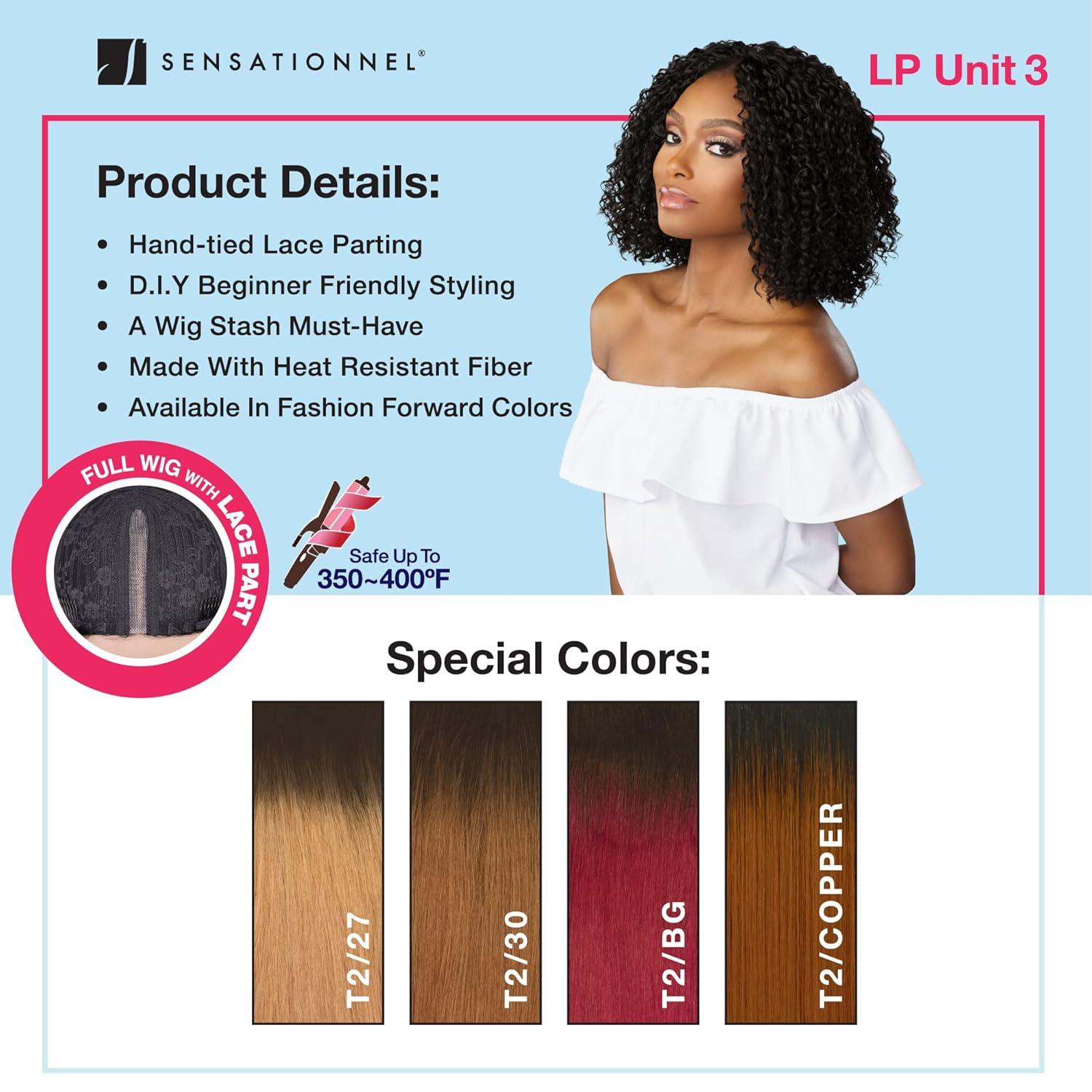 imageSensationnel Dashly Lace Part Wig Unit 3 Hand Tied Laceparting Synthetic Hair T227T230