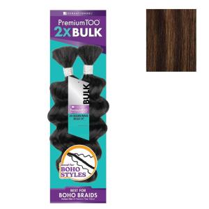 Sensationnel PremToo Bulk Weaving – 2X Ocean Wave Human Hair Blend for Boho, Knotless Box or Curly Loose Wave Styles – 1 Pack (14 inch, 1 JETBLACK)(S4/30)
