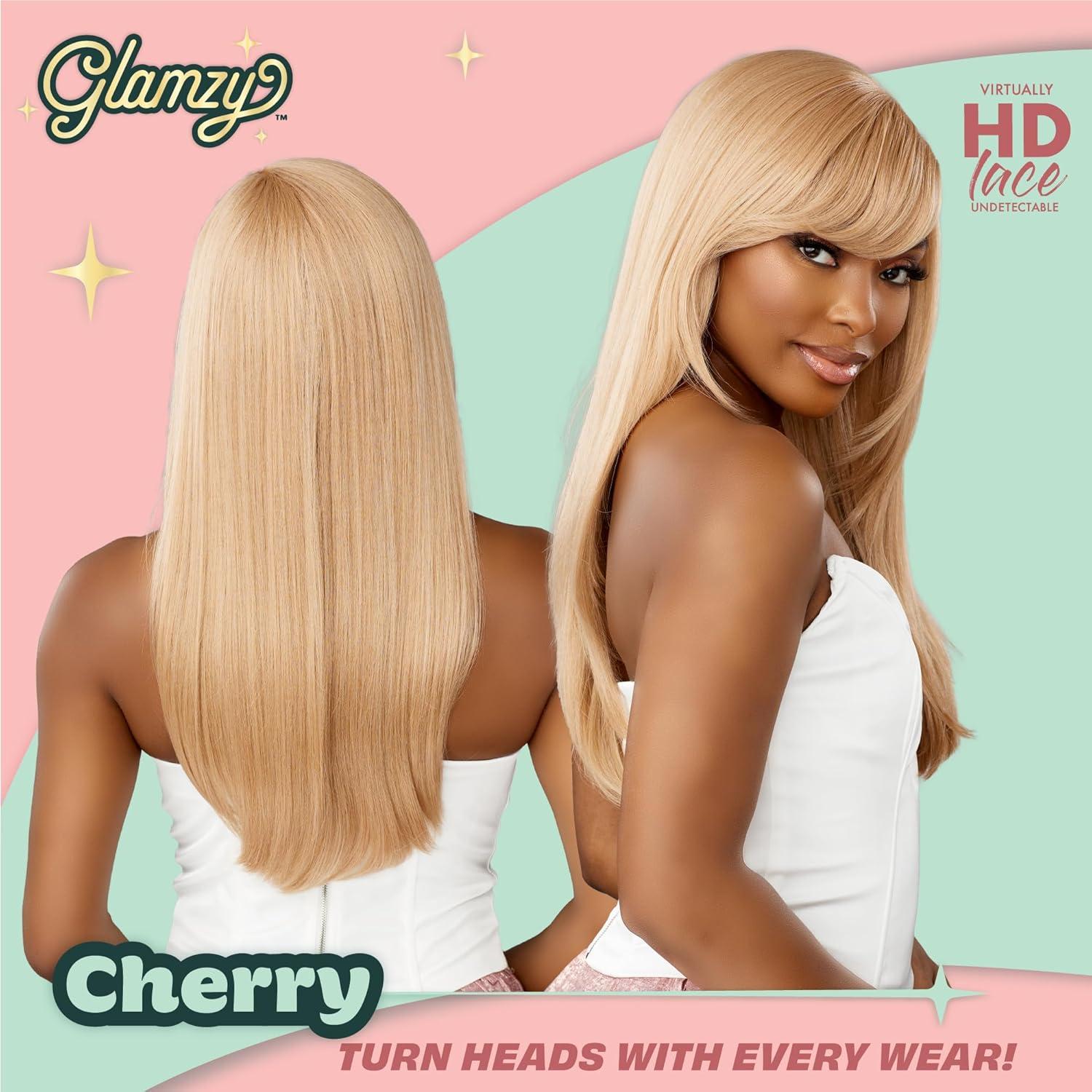 imageSensationnel Glamzy Lace Crown Wig Cherry Glueless Hand Tied CrownArea Synthetic Hair 1 JETBLACK1 JETBLACK