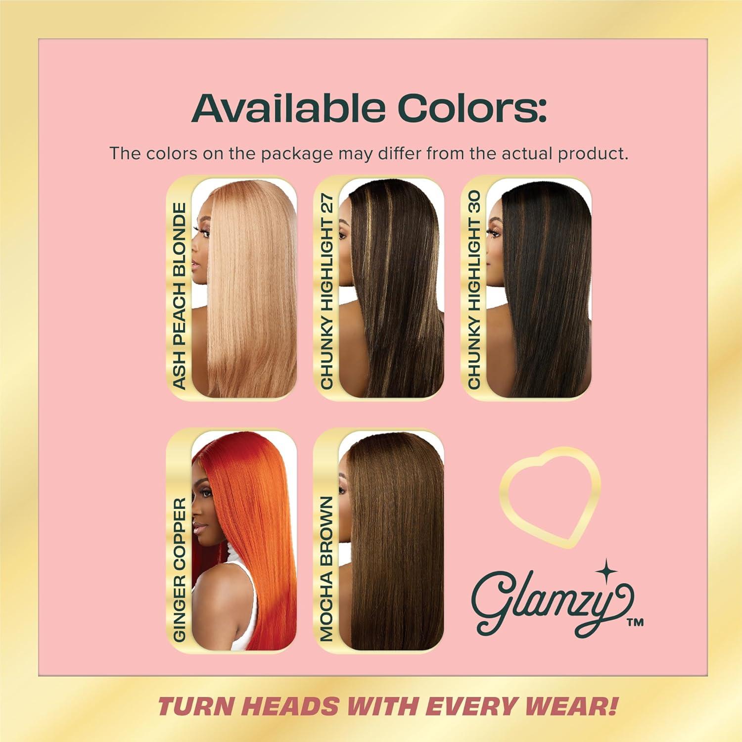 imageSensationnel Glamzy Lace Crown Wig Cherry Glueless Hand Tied CrownArea Synthetic Hair 1 JETBLACK1B OFFBLACK