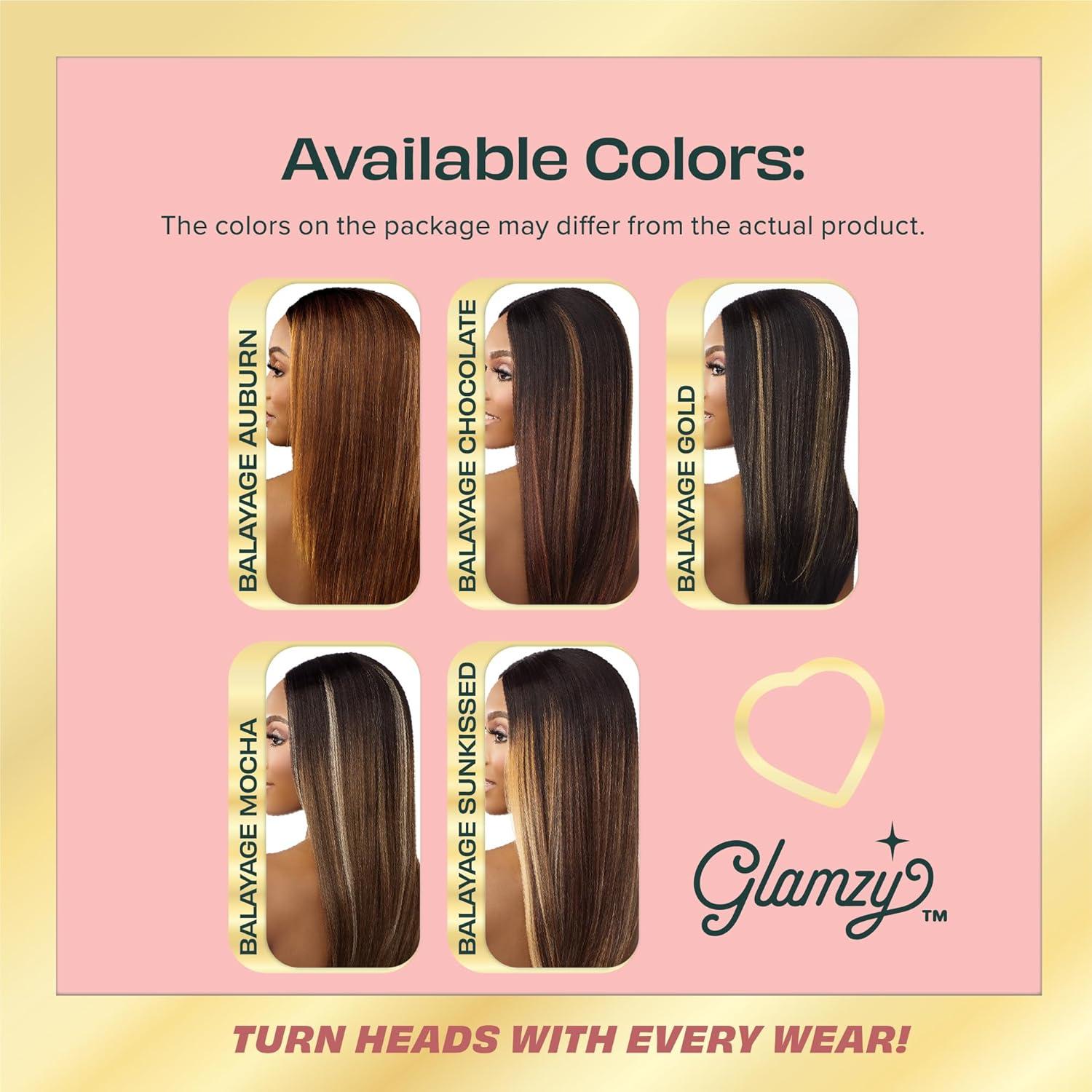imageSensationnel Glamzy Lace Crown Wig Zoeey Glueless Hand Tied CrownArea Synthetic Hair 1 JETBLACK1 JETBLACK