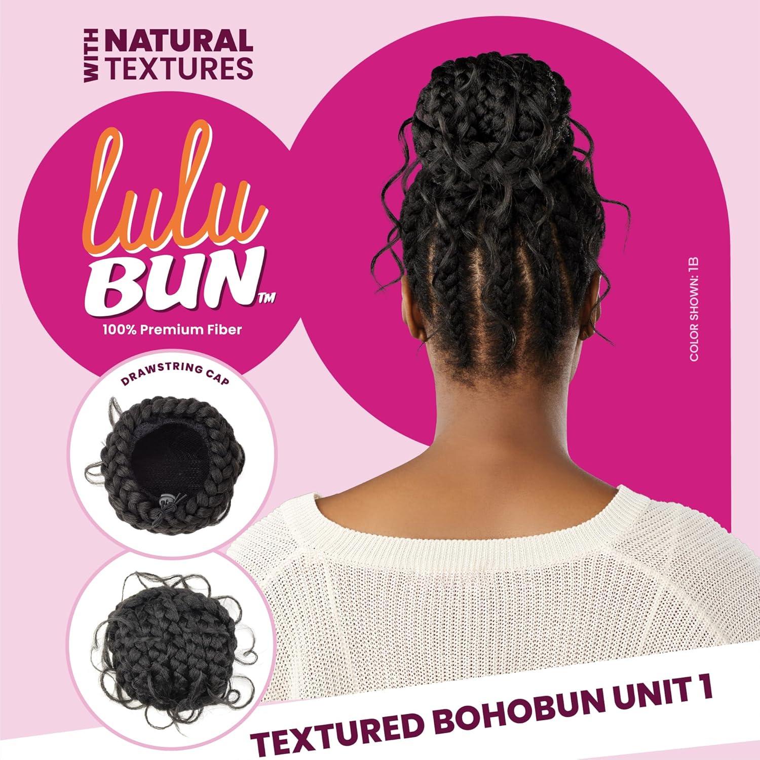 imageSensationnel Lulu Bun Hairextensions Boho Unit 1 Synthetic Quick and Easy Wear Hair with Natural Textures 1 JETBLACKF1B27