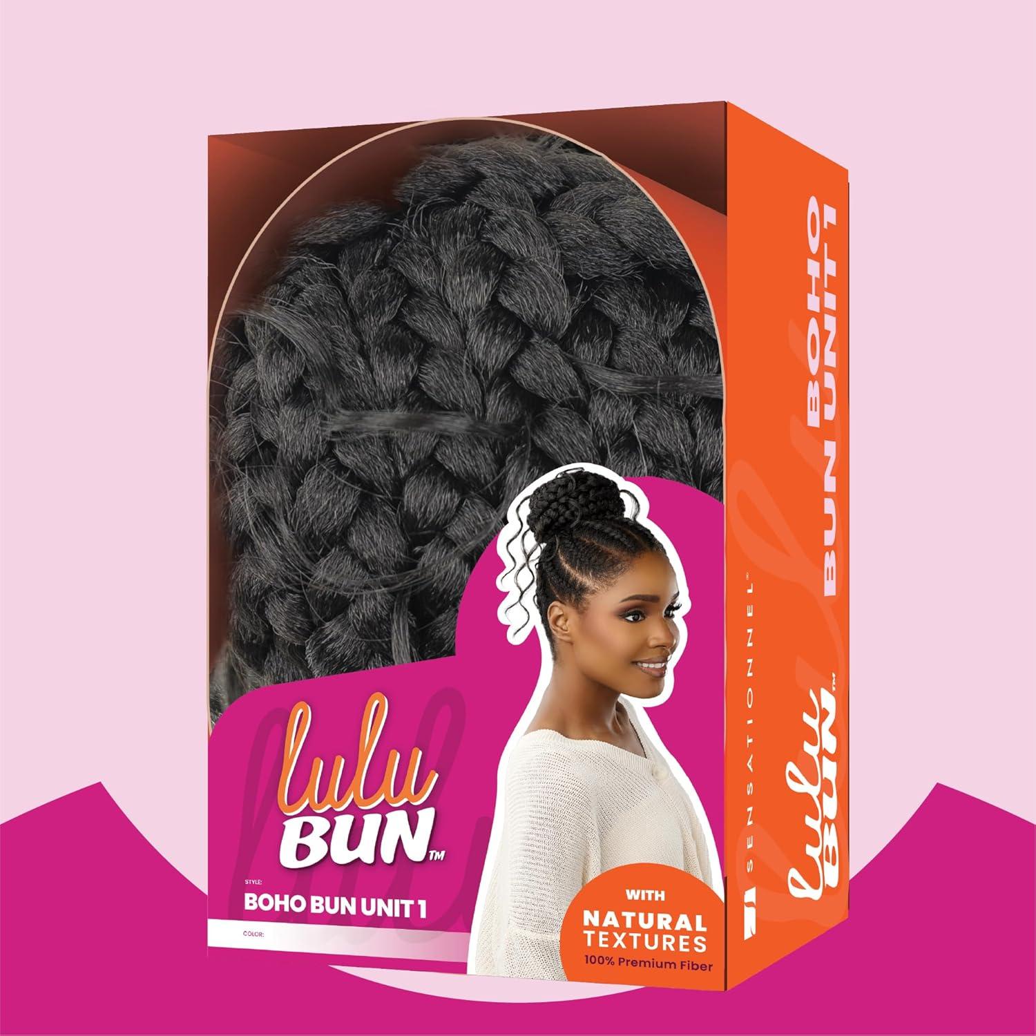 imageSensationnel Lulu Bun Hairextensions Boho Unit 1 Synthetic Quick and Easy Wear Hair with Natural Textures 1 JETBLACKF1B30
