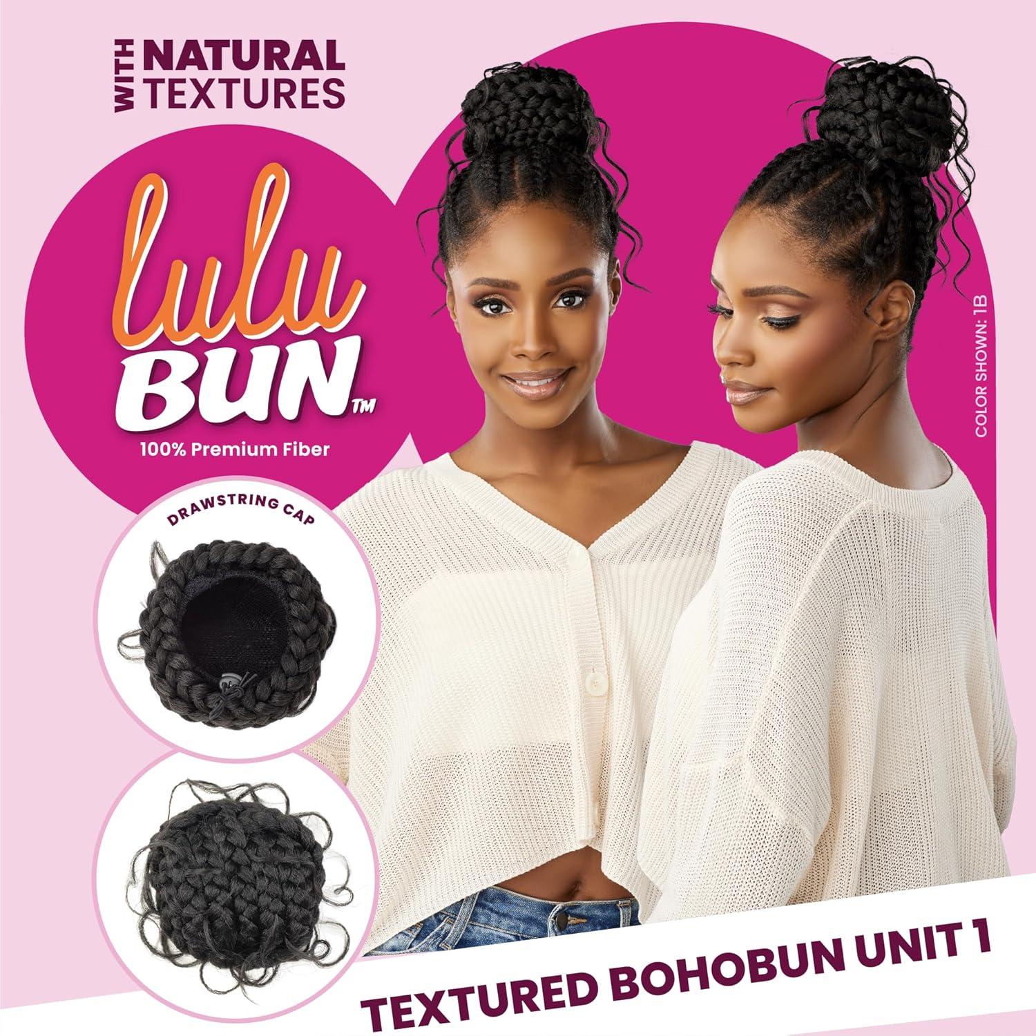 imageSensationnel Lulu Bun Hairextensions Boho Unit 1 Synthetic Quick and Easy Wear Hair with Natural Textures 1 JETBLACKF1B33