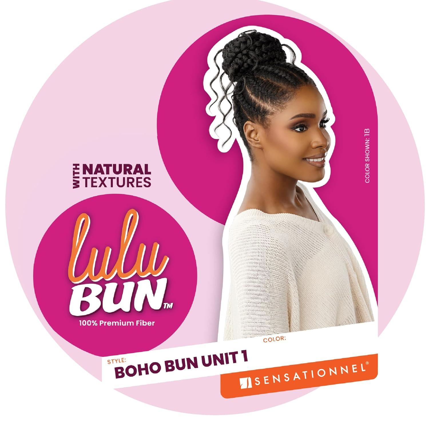 imageSensationnel Lulu Bun Hairextensions Boho Unit 1 Synthetic Quick and Easy Wear Hair with Natural Textures 1 JETBLACKM280