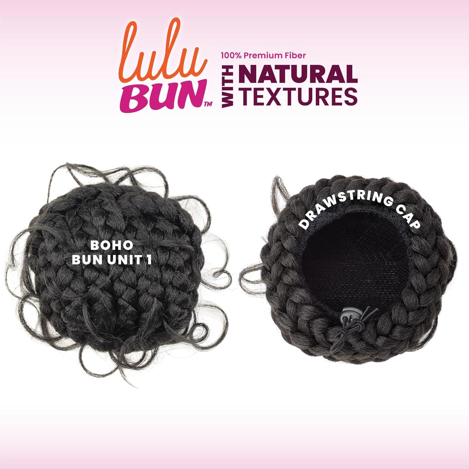 imageSensationnel Lulu Bun Hairextensions Boho Unit 1 Synthetic Quick and Easy Wear Hair with Natural Textures 1 JETBLACKM44