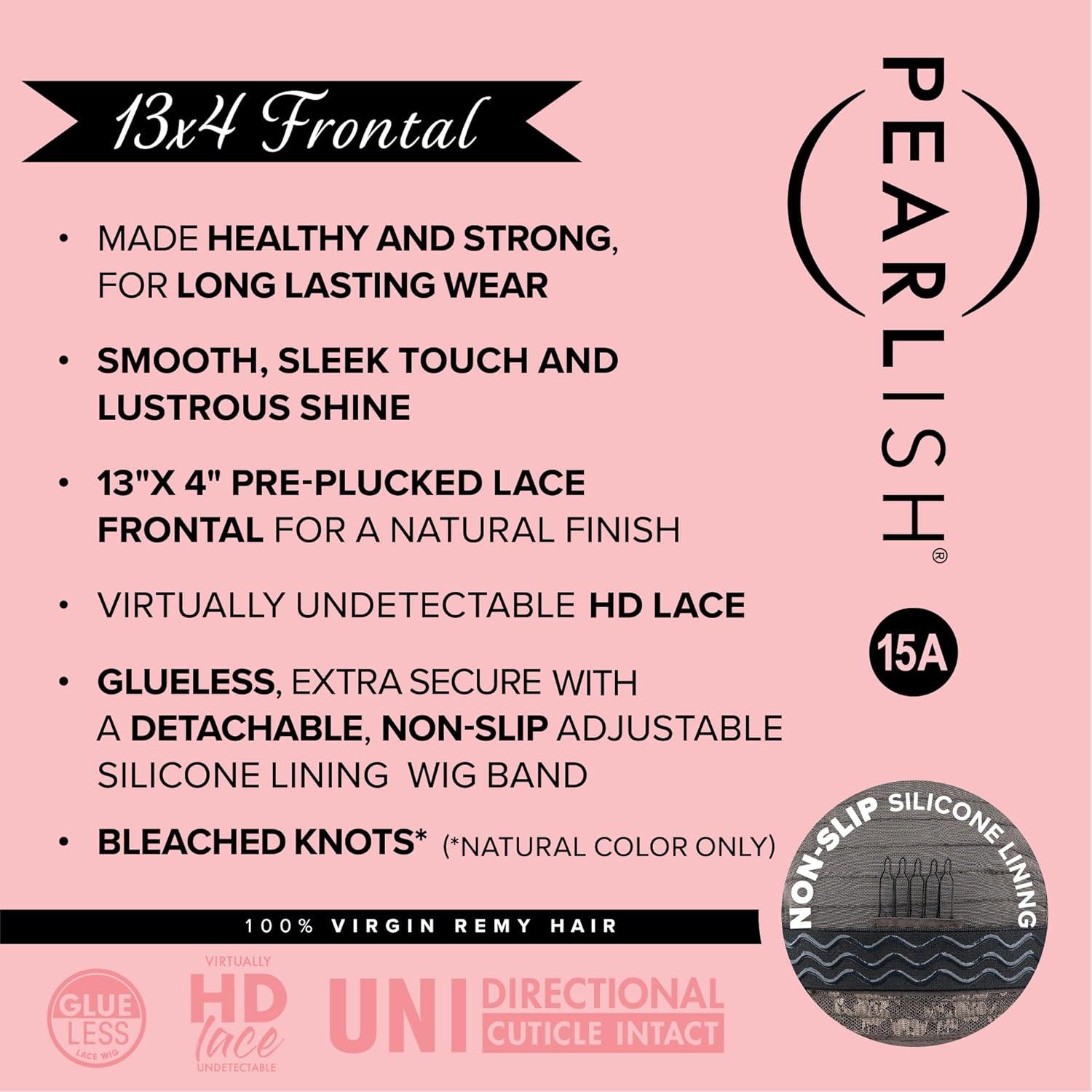 imageSensationnel Pearlish 13x4 Lace Frontal Wig Burmese Curl 20 inch 15A Remy Human Hair Glueless Preplucked Hairline NATURALNATURALBLACK