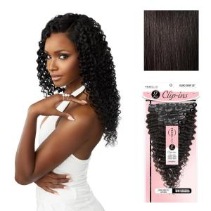 Sensationnel Pearlish Clip In – Euro Deep 20 Inch Pearl Conditioned 15A Remy Human Hair 9 Piece Pack Long Lasing and Easy to Use Extension (NATURAL)(NATURAL)