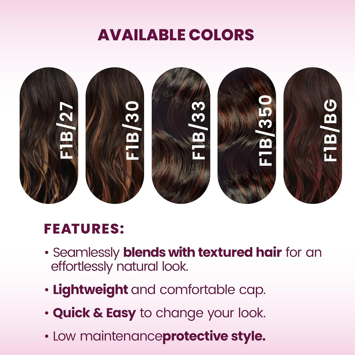 imageSensationnel Lulu Bun Hairextensions Space Buns Unit 3 Synthetic Quick and Easy Wear Hair with Natural Textures 1 JETBLACK2 DARKBROWN