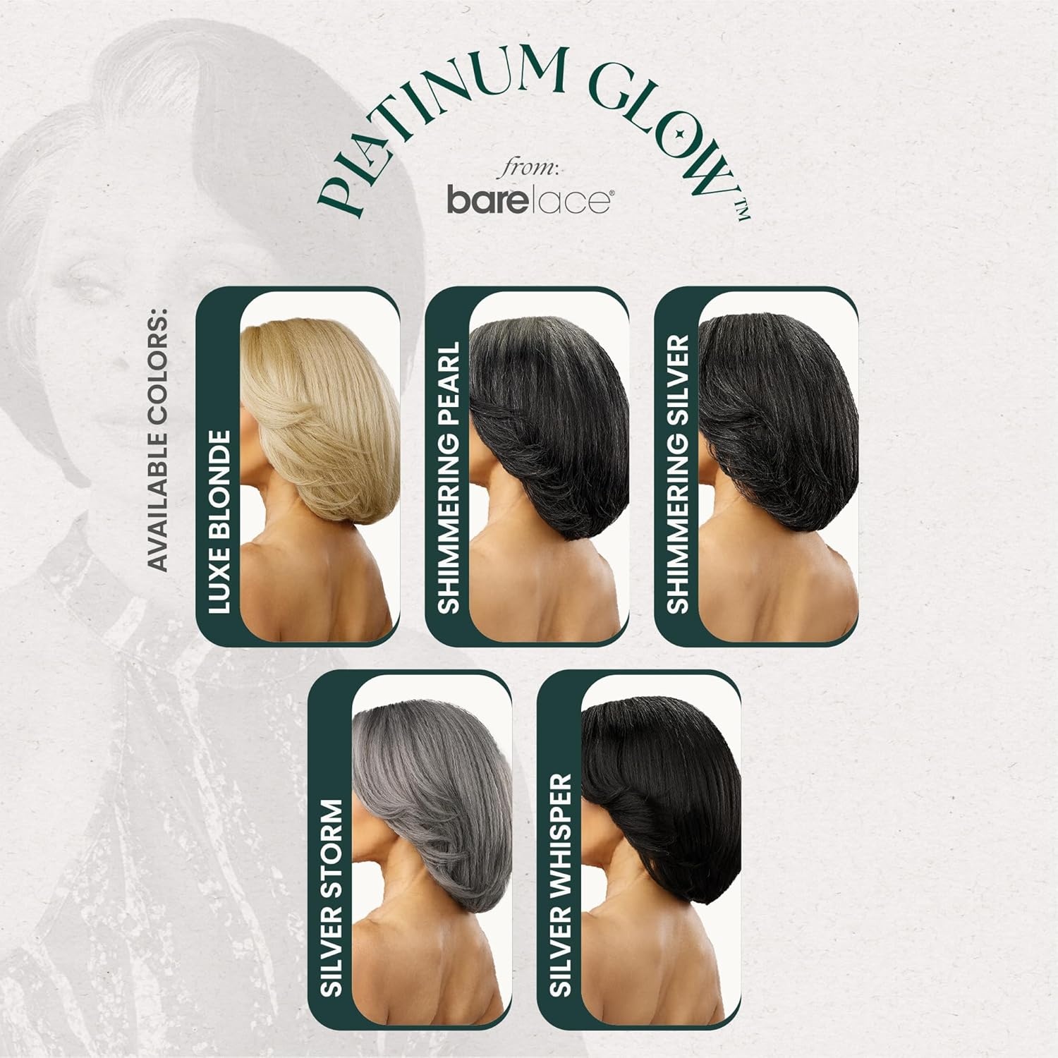 imageSensationnel Platinum Glow 13X6 Wig Maxine Lacefrontal Glueless Precut Human Hair Blend and Preplucked Hairline 1 JETBLACK1B OFFBLACK