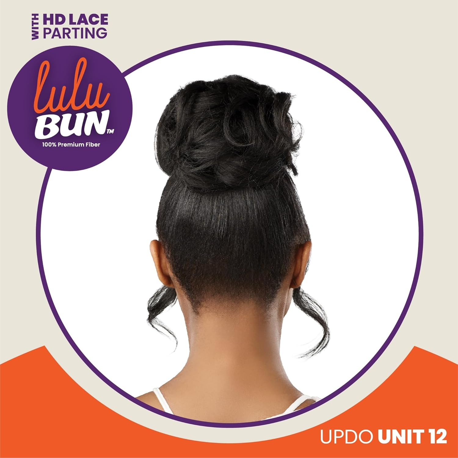 image:imageSensationnel Lulu Bun Updo Hairextensions Unit 12 Synthetic 3x35 HD Lace Parting Quick and Easy Wear Hair 1 JETBLACKF1B30