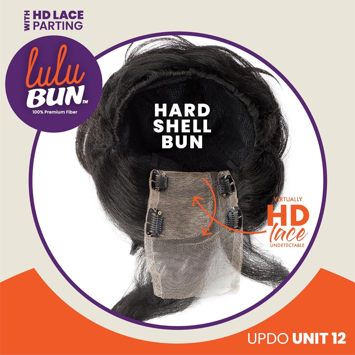 image:imageSensationnel Lulu Bun Updo Hairextensions Unit 12 Synthetic 3x35 HD Lace Parting Quick and Easy Wear Hair 1 JETBLACKF1B30