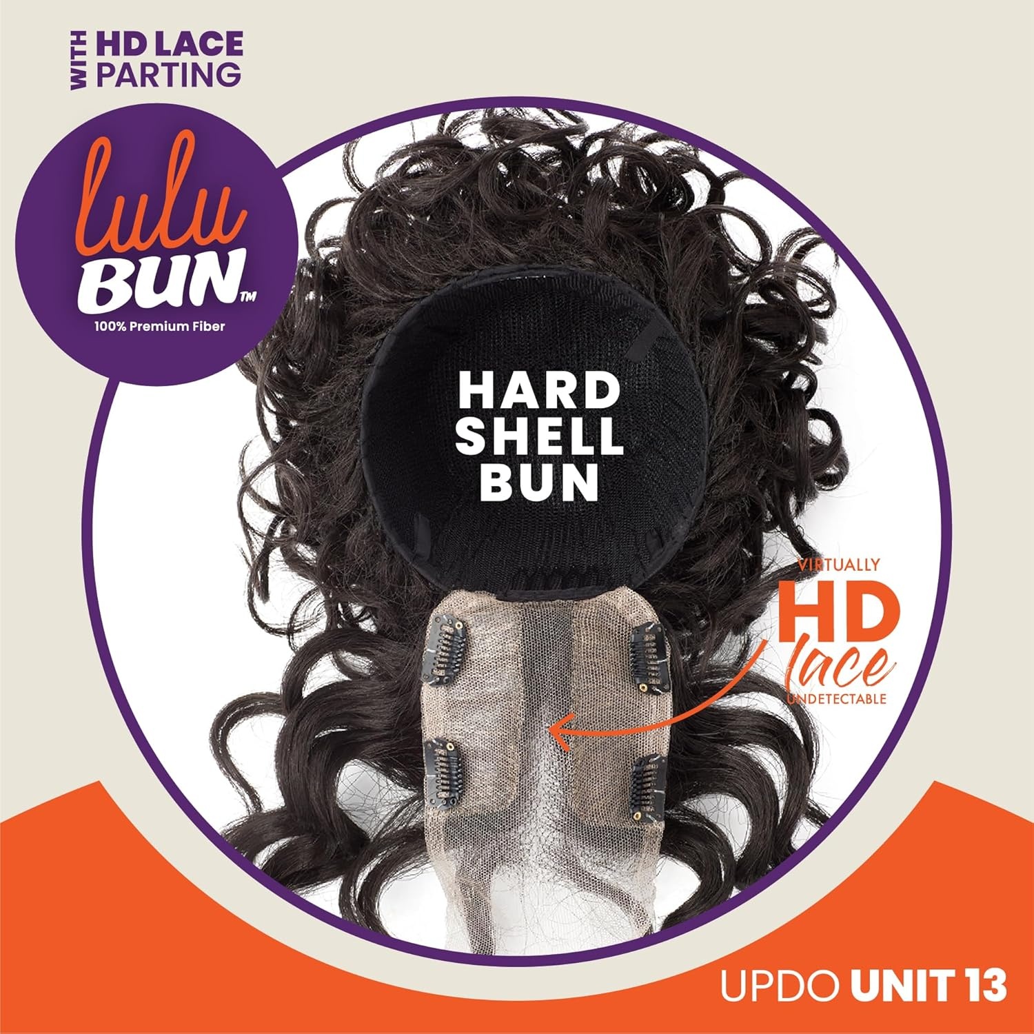image:imageSensationnel Lulu Bun Updo Hairextensions Unit 13 Synthetic 3x35 HD Lace Parting Quick and Easy Wear Hair 1 JETBLACK2 DARKBROWN