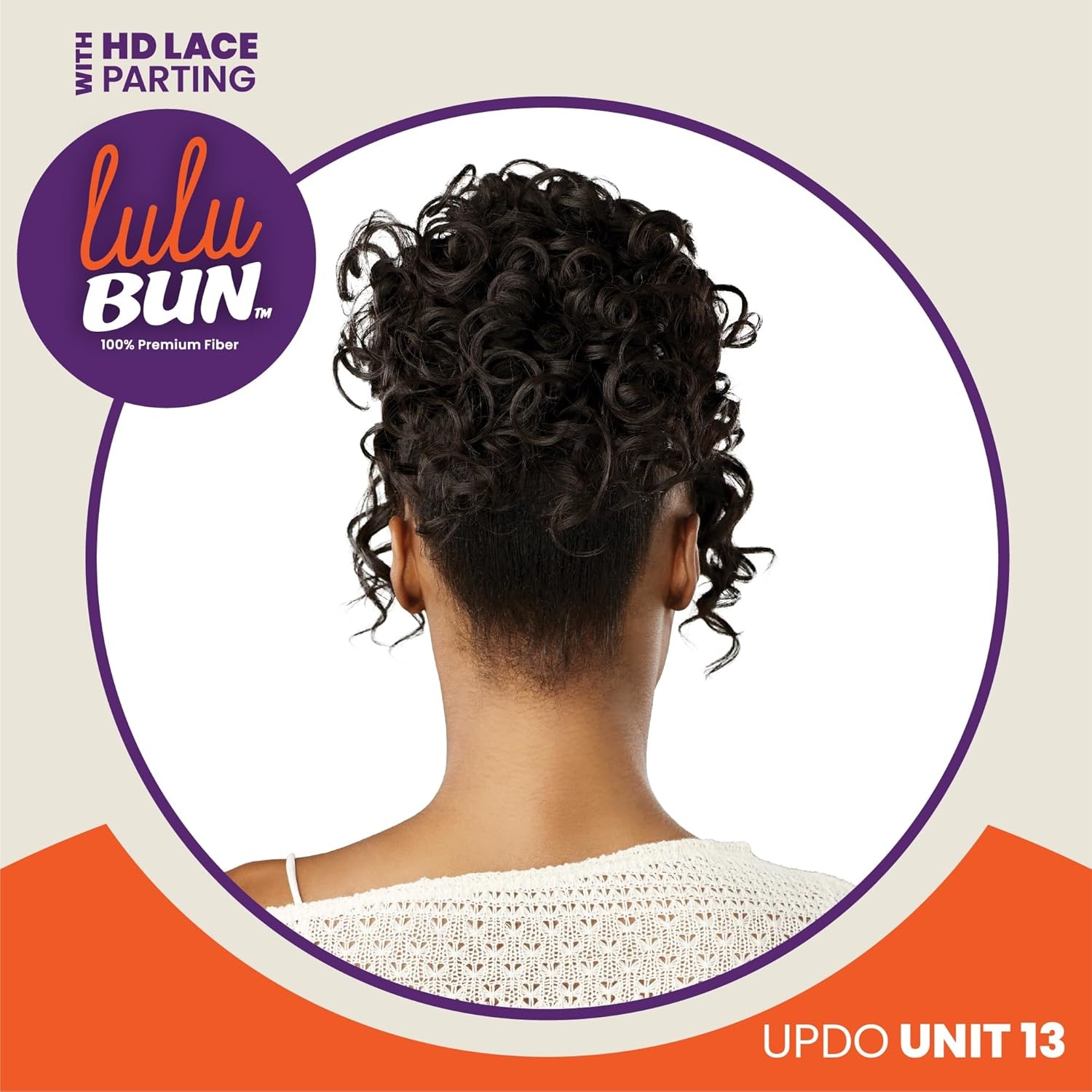 image:imageSensationnel Lulu Bun Updo Hairextensions Unit 13 Synthetic 3x35 HD Lace Parting Quick and Easy Wear Hair 1 JETBLACKF1B30