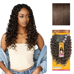 Sensationnel Curls Kinksandco Clip in – Trend Shifter 18 Inch 9 Piece Pack Easy to Use Clips for Natural 3c to 4c hair (1 JETBLACK)(4 MEDBROWN)