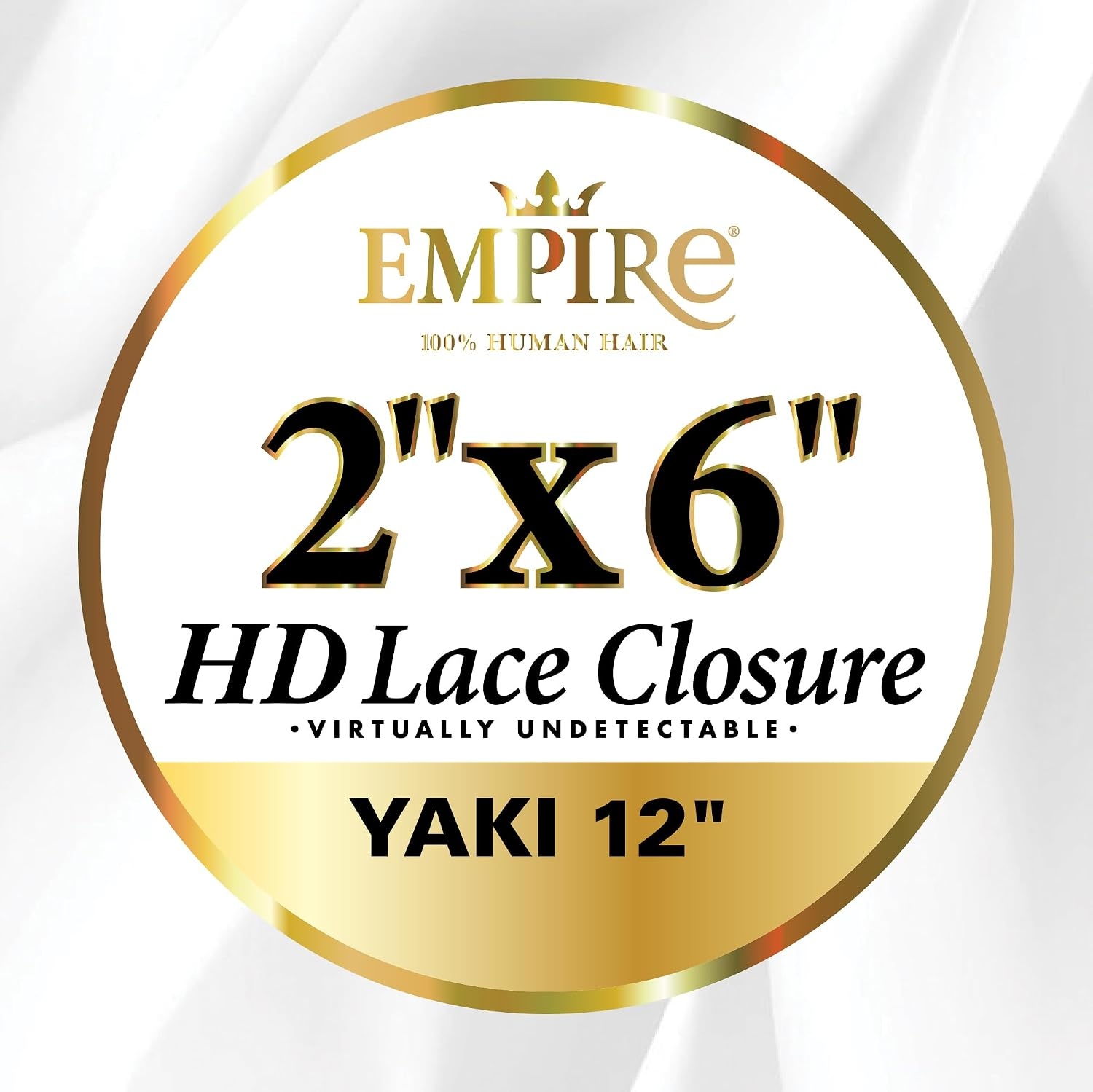 image:imageSensationnel Empire 2x6 Closure Yaki HD Lace Human Hair Extensions 12 inch 1 JETBLACK2 DARKBROWN