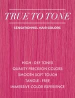 image:imageSensationnel Empire Human Hair Wig Britta Celebrity Inspired Collections PreStyled Salon Cut Hair 1 JETBLACKHOTPINK