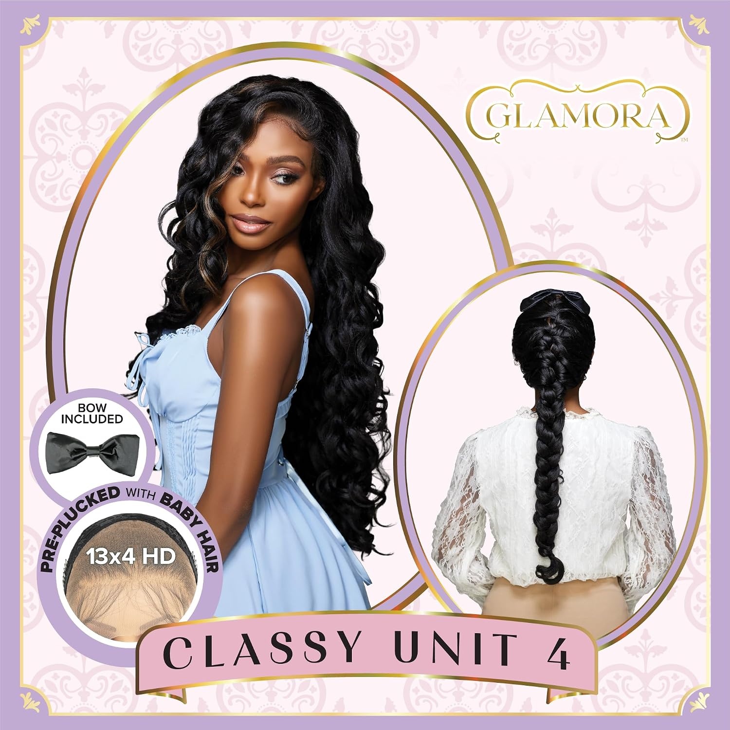 image:imageSensationnel Glamora Lace Front Wig Classy Unit 4 13x4 Pre Styled Glueless Ready to Wear Synthetic Preplucked Hairline 1 JETBLACK1 JETBLACK
