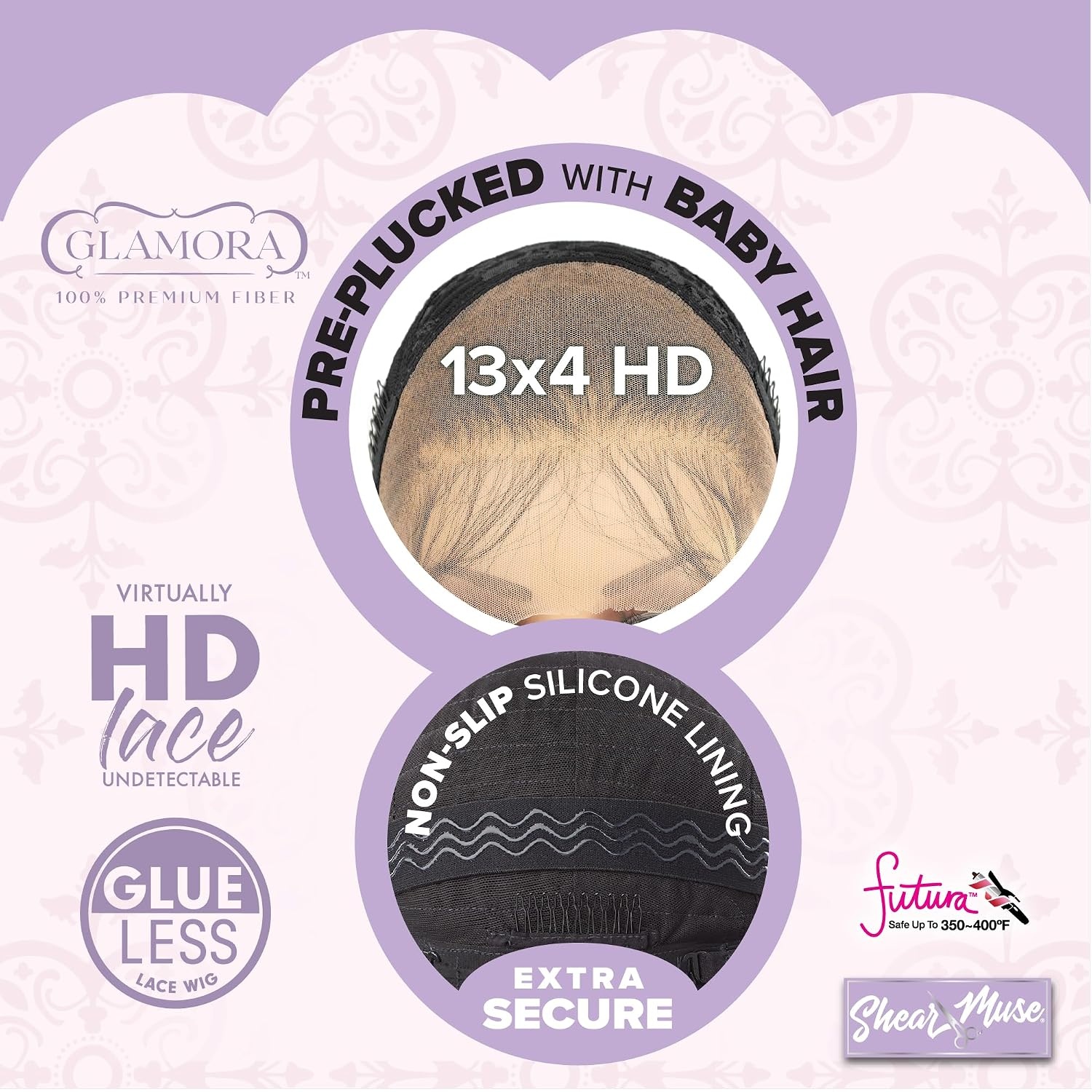 image:imageSensationnel Glamora Lace Front Wig Classy Unit 4 13x4 Pre Styled Glueless Ready to Wear Synthetic Preplucked Hairline 1 JETBLACKBALAYAGEMOCHA
