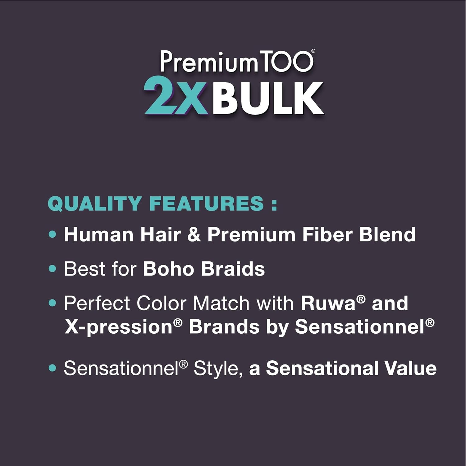 image:imageSensationnel PremToo Bulk Weaving 2X Burmese Curl Human Hair Blend for Boho Knotless Box or Curly Loose Wave Styles 14 inch 1 JETBLACKBG BURGUNDY