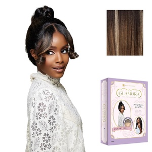 Sensationnel Glamora Lace Front Wig – Classy Unit 3 13×4 Pre Styled Glueless Ready to Wear Synthetic Preplucked Hairline (1 JETBLACK)(BALAYAGEMOCHA)