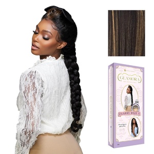 Sensationnel Glamora Lace Front Wig – Classy Unit 4 13×4 Pre Styled Glueless Ready to Wear Synthetic Preplucked Hairline (1 JETBLACK)(BALAYAGEGOLD)