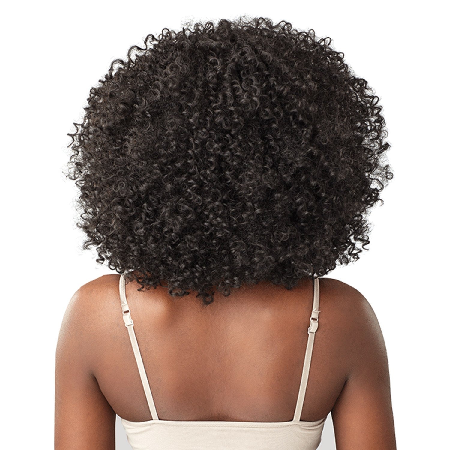 image:imageSensationnel Curls Kinksandco Half Wig The Rule Breaker Instant Weave Drawstring Cap for Natural 3C to 4C Hair Textures 1 JETBLACK1B OFFBLACK