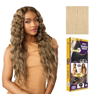 Sensationnel Butta 360 Lace Wig – Unit 12 Wider Parting Glueless Synthetic Preplucked Hairline (1 JETBLACK)(BEIGEBLONDE)