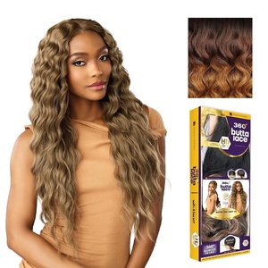 Sensationnel Butta 360 Lace Wig – Unit 12 Wider Parting Glueless Synthetic Preplucked Hairline (1 JETBLACK)(NATURALROOTSCHESTNUT)