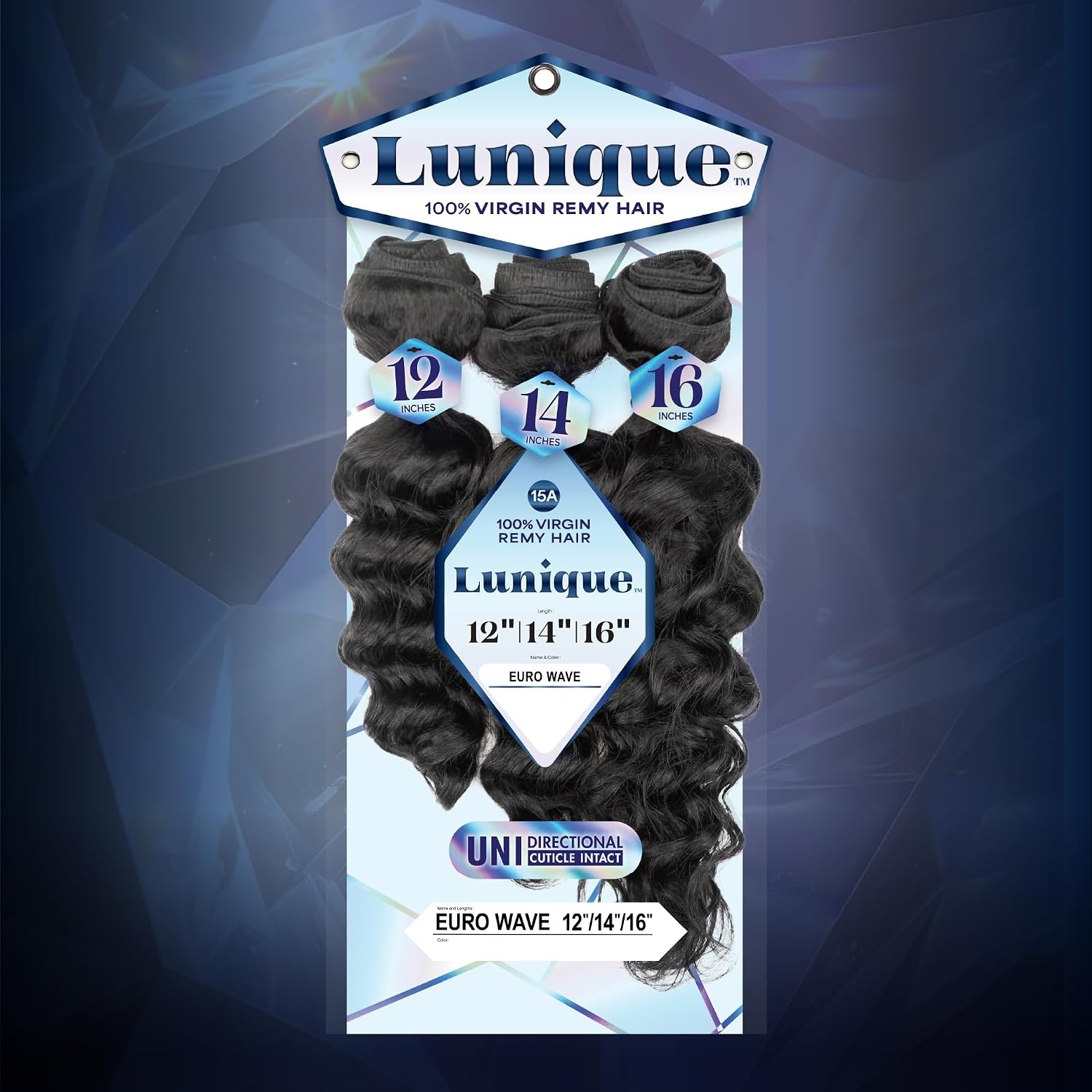 image:imageSensationnel Lunique Multi Weave Hair Euro Wave 15A Remyhair 3 Bundle Layered Lengths for Weaving and Sew in Styles 10 12 14 inch NATURALNATURAL