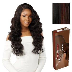 Sensationnel Barelace 13×8 LaceWig – Unit 2 | 1 JETBLACK, Lace Front, Synthetic, Glueless, 180 Degree, Pre-Plucked Hairline(FH/AUBURN)