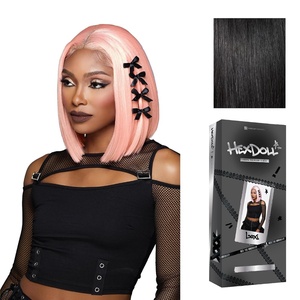 Sensationnel Hexdoll 13×4 LaceWig – Lexi | 1 JETBLACK, Lace Front, Synthetic, Glueless, Natural Density Pre-Plucked Hairline(1 JETBLACK)