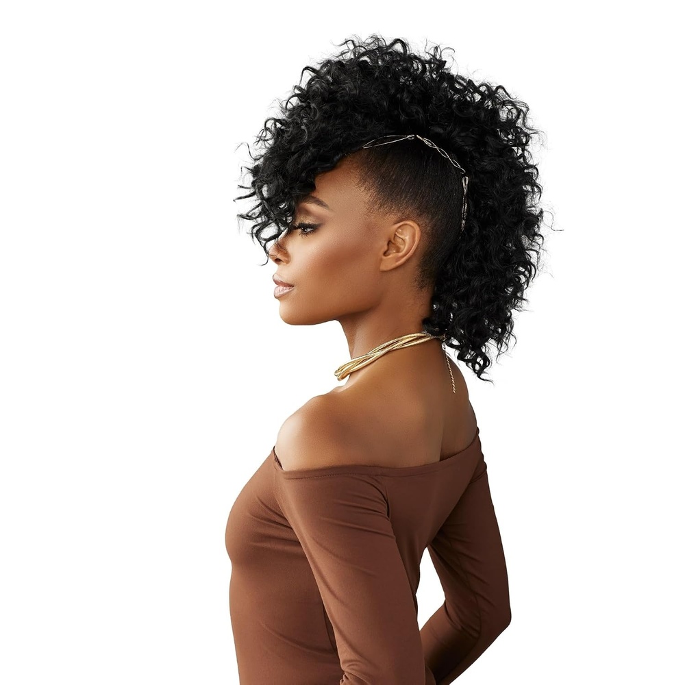image:imageSensationnel Curls Kinksandco ModCut 3pcs Bundles Deep 10S1 JETBLACK Human Hair Blend Quick Weave Hair Extensions Long Lasting Effortless StyleBALAYAGEHAZELNUT