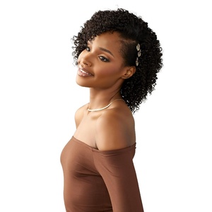 Sensationnel CKCO ModCut 3pcs Bundles -Burmese Curl 10S,1 JETBLACK | Curls kinks and co,Human Hair Blend, Quick Weave, Hair Extensions, Long Lasting, Effortless Style(2 DARKBROWN)