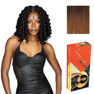 Sensationnel Strand X Full Braided Lacewig-Unit 7, 1 JETBLACK | Glueless Wig, Boho Braid Style, Hand-Tied Kanekalon HD(SM2/30)