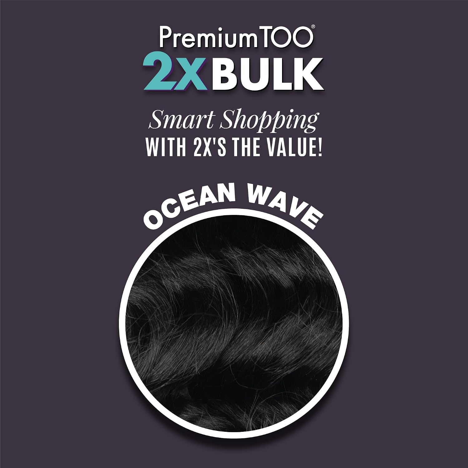 image:imageSensationnel PremiumToo Bulk Weaving2X Ocean Wave2pk 22in BG BURGUNDY Human Hair Blend 2X More Hair Lightweight FeedIn Knotless Goddess for Boho Braids