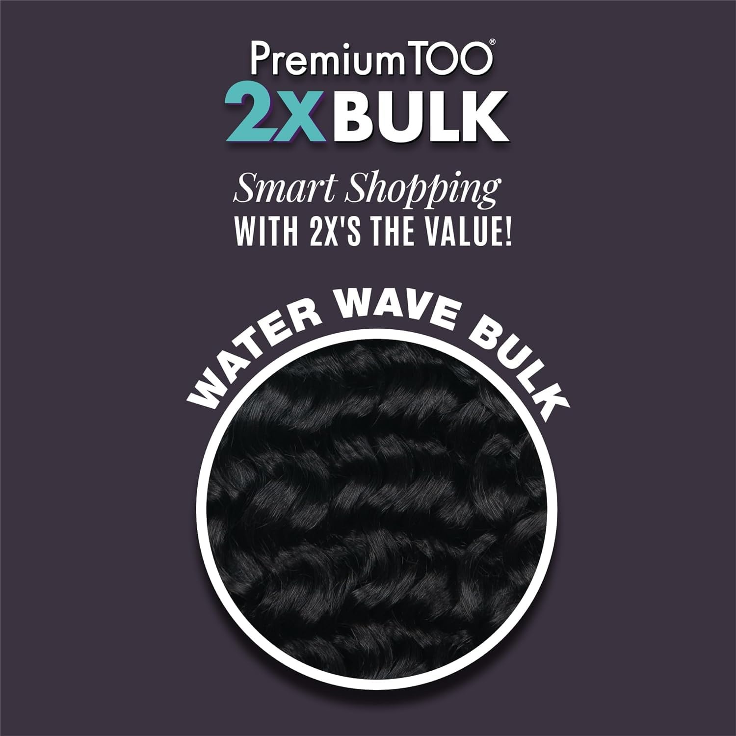image:imageSensationnel PremiumToo Bulk Weaving2X Water Wave2 pack 18 inch RED Human Hair Blend 2X More Hair Lightweight FeedIn Knotless Goddess for Boho Braids
