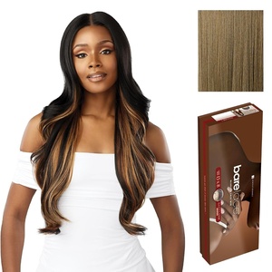 Sensationnel Barelace 13×8 LaceWig-Unit 4, 1 JETBLACK | Lace Front, Synthetic, Glueless, 180 Degree, Pre-Plucked Hairline(LIGHTASHBROWN)