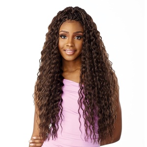Sensationnel Lulutress Crochet Braids-3X French Wave 24in,BG BURGANDY | Braiding hair,Kanekalon , Fully Folded, DIY Locs, Synthetic, Twists, Easy Install(T1B/BG)