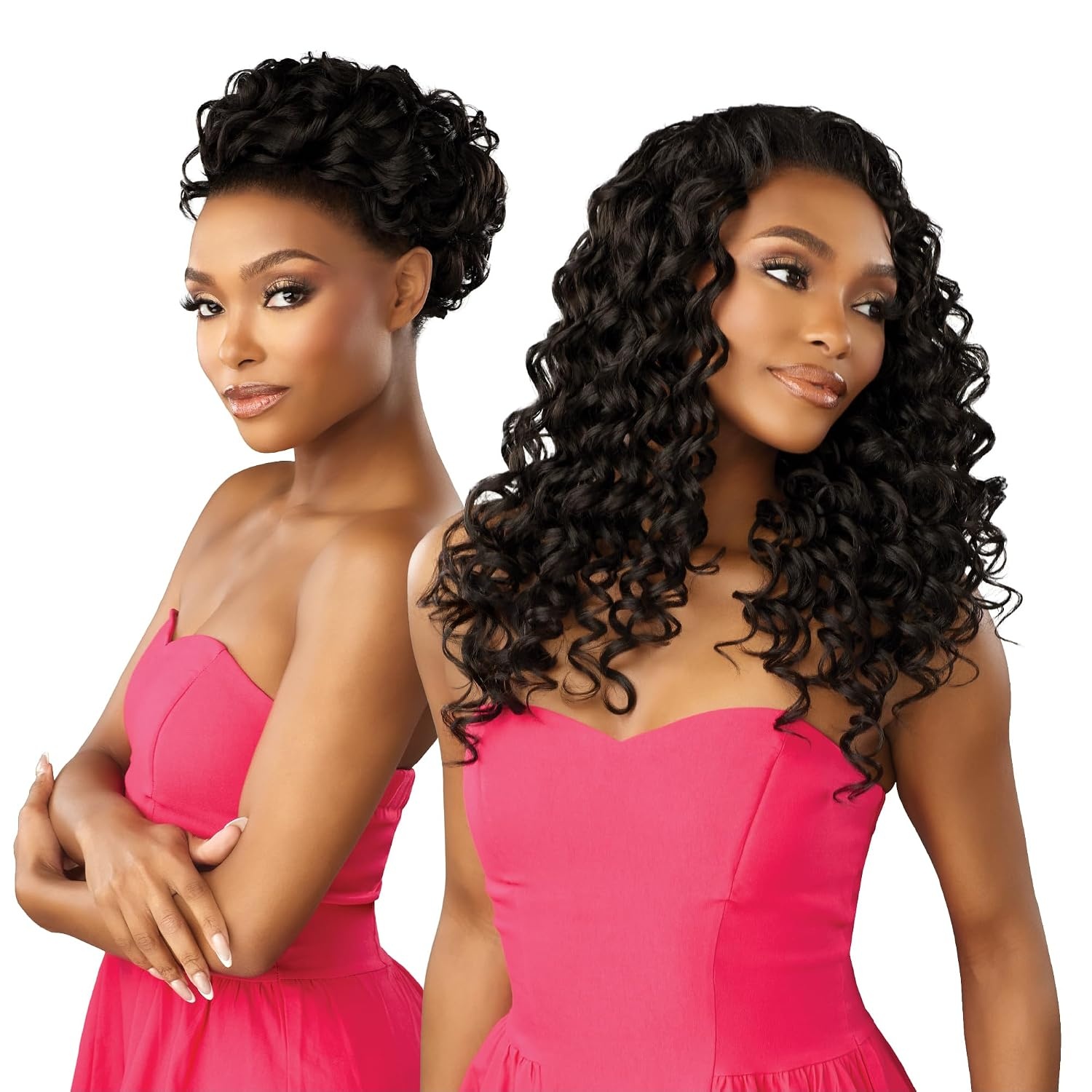 image:imageSensationnel Instant Weave Half Wig 25 1 JETBLACK2 DARKBROWN