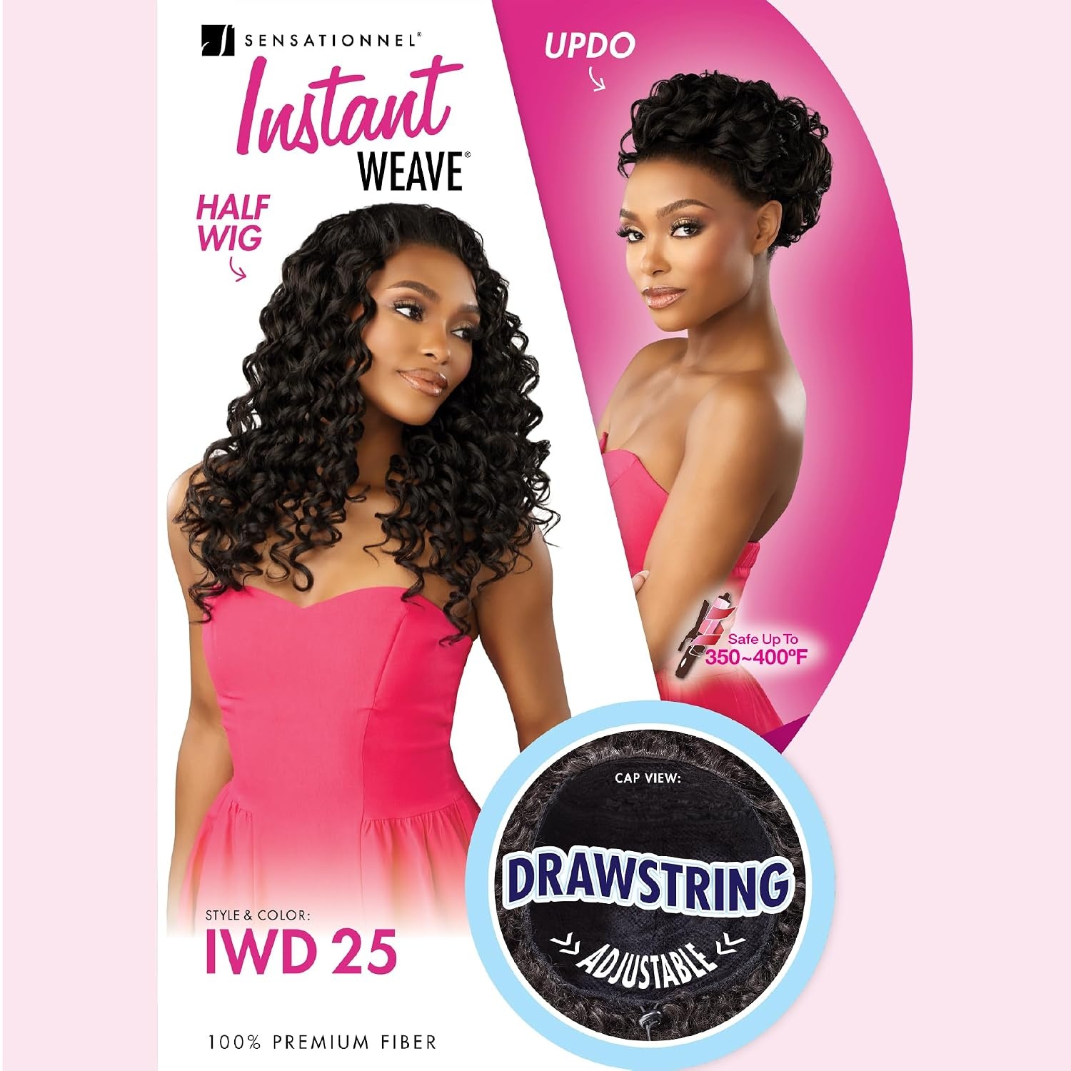 image:imageSensationnel Instant Weave Half Wig 25 1 JETBLACKTH230