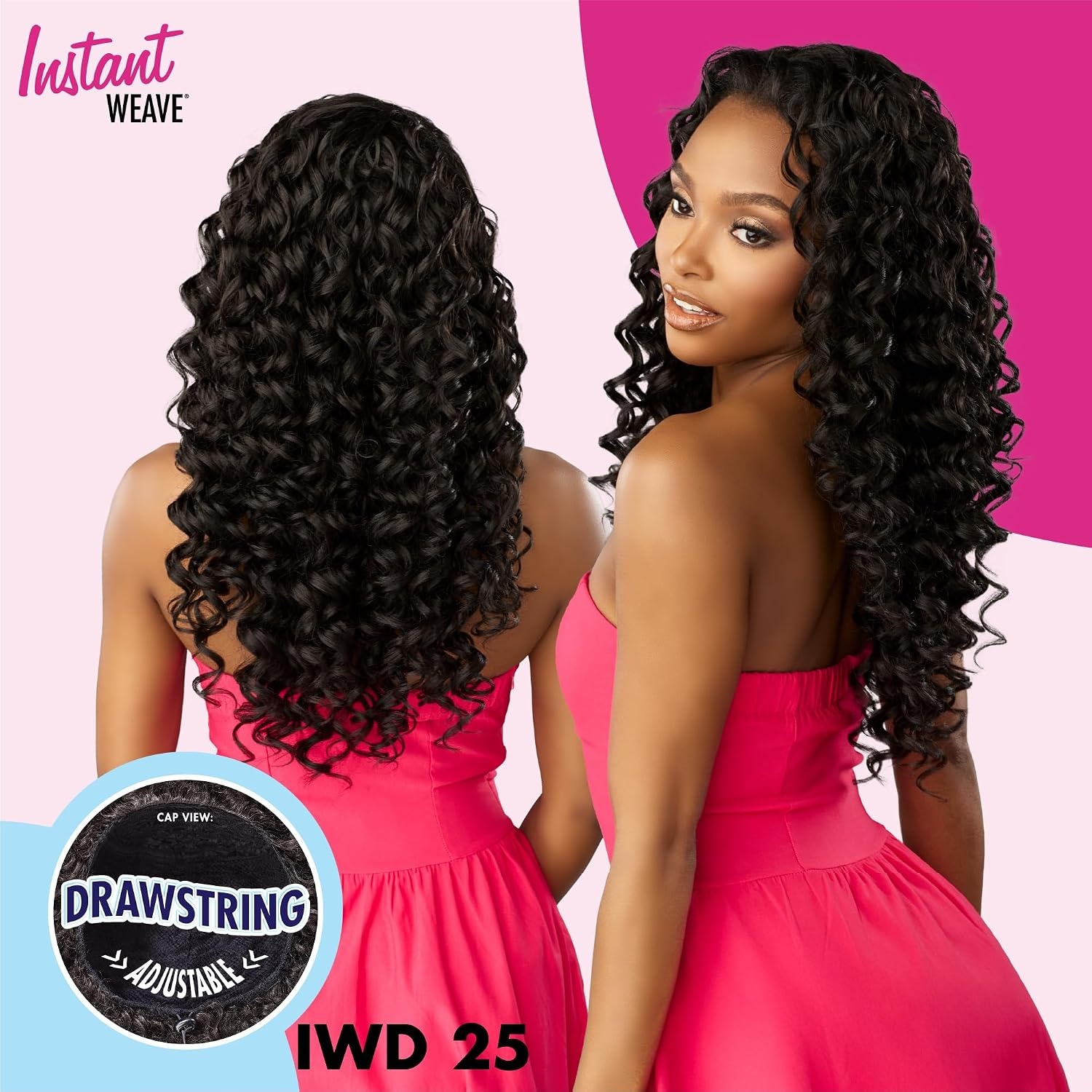 image:imageSensationnel Instant Weave Half Wig 25 1 JETBLACKTH2BG