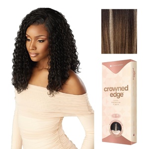 Sensationnel Crowned Edge Widow’s Peak Wig -Water Deep 16 Inch, 1 JETBLACK(BALAYAGEMOCHA)