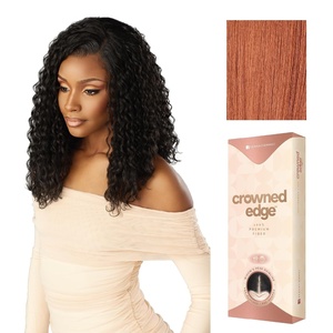 Sensationnel Crowned Edge Widow’s Peak Wig -Water Deep 16 Inch, 1 JETBLACK(CHOCOLATECOPPER)
