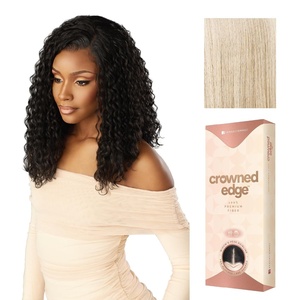 Sensationnel Crowned Edge Widow’s Peak Wig -Water Deep 16 Inch, 1 JETBLACK(VANILLABLONDE)