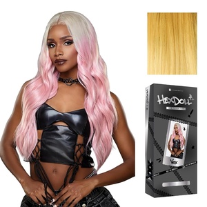 Sensationnel HexDoll 13X4 Lace Wig – Vex, 1 JETBLACK(HONEYBLONDE)