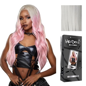 Sensationnel HexDoll 13X4 Lace Wig – Vex, 1 JETBLACK(SILVERBLONDE)