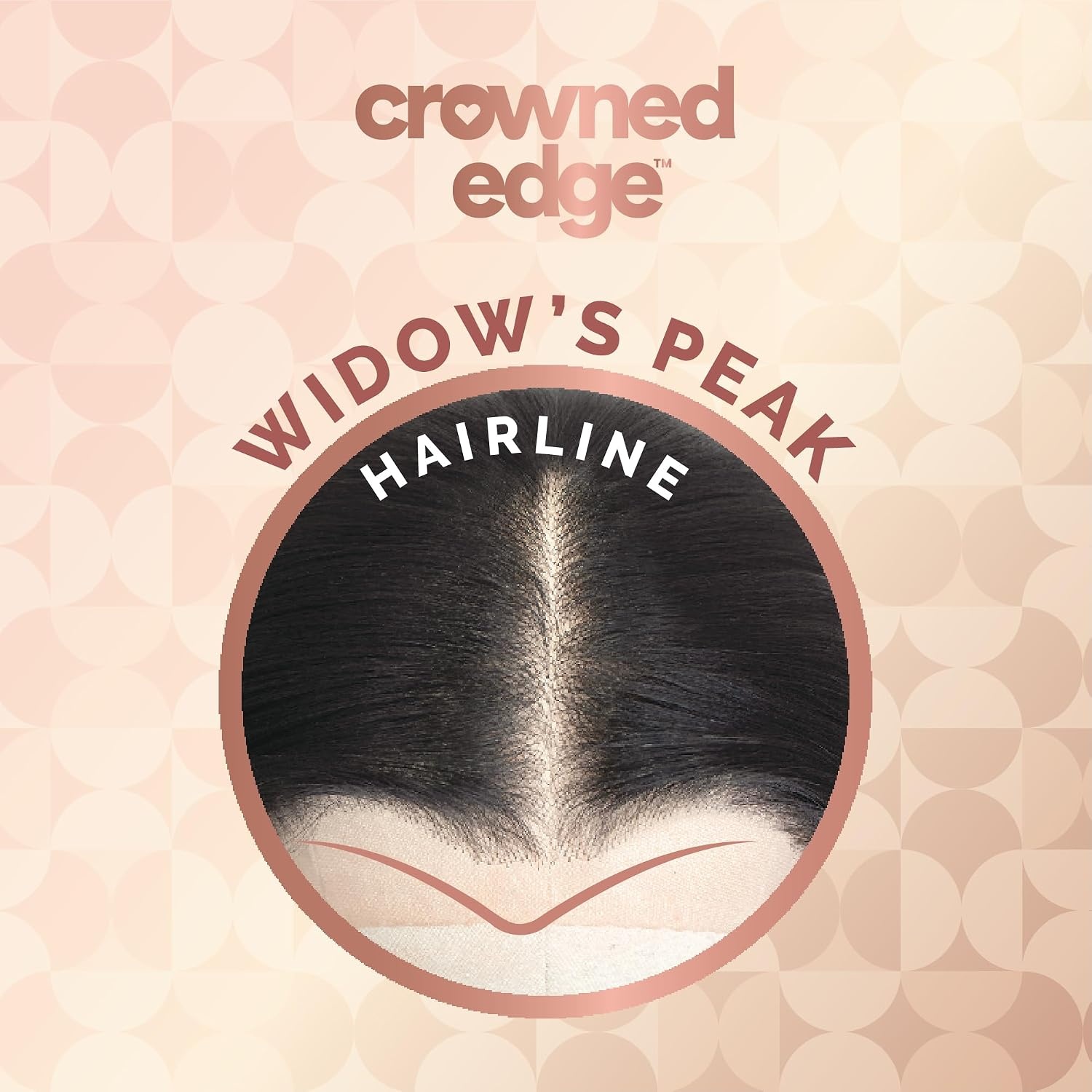 image:imageSensationnel Crowned Edge Widows Peak WigBlunt Lob 15in 1 JETBLACKVANILLABLONDE